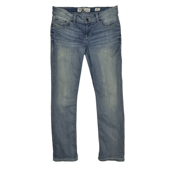 BKE Buckle Jeans Women 32x30.5 Sabrina Blue Stretch Low-Rise Straight Leg‎ Denim - Picture 1 of 14